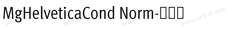MgHelveticaCond Norm字体转换